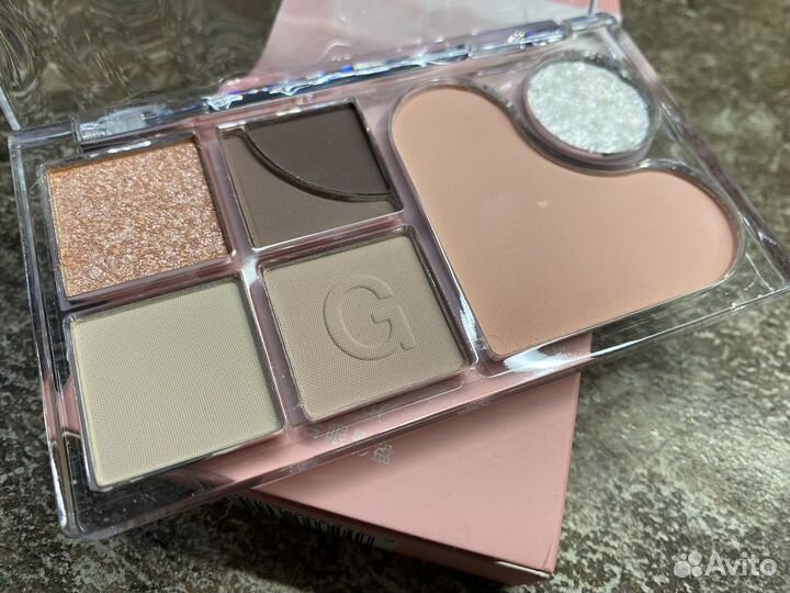 Тени для век, хайлайтер, румяна