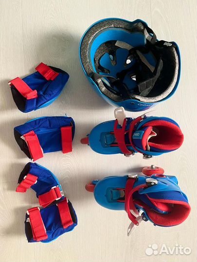 Ролики раздвижные Oxelo (26-28) + защита