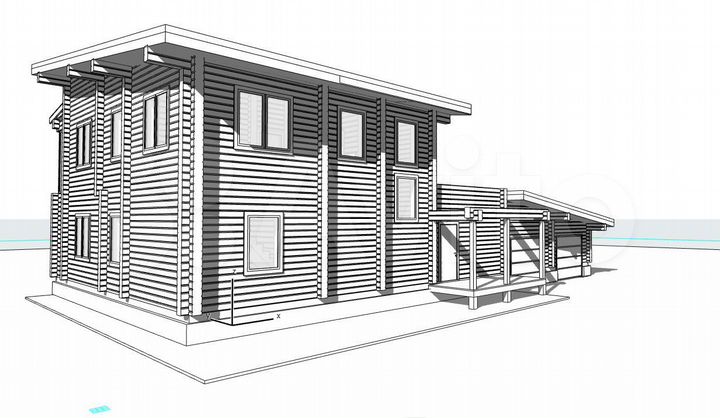 Коттедж 383 м² на участке 8 сот.