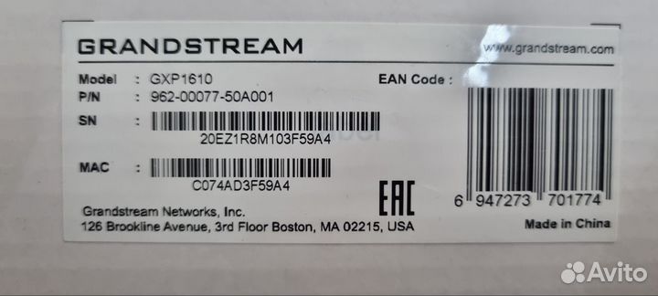 Siр телефoн Grandstream gxp1610/1615