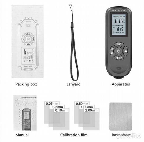Толщиномер HW-300