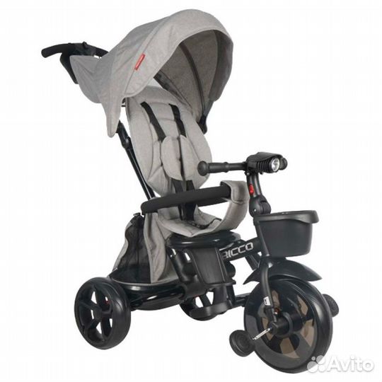 Трёхколёсный велосипед складной с ручкой Tech