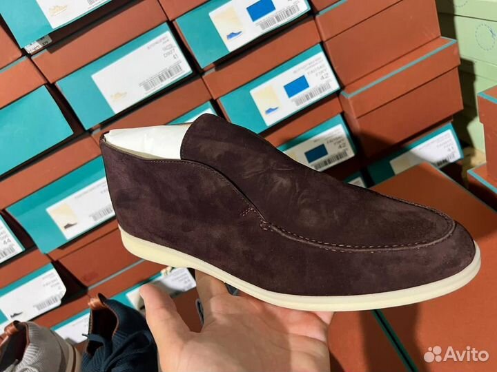 Лоферы Loro Piana Open Walk Cherry