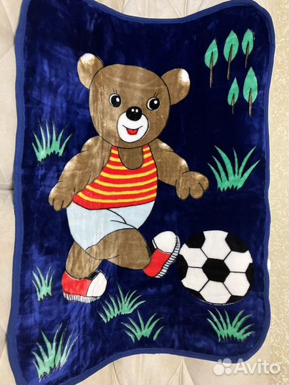 Плед детский плюшевый