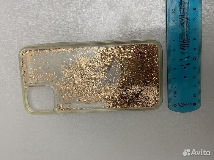 Чехол с жидкими блёстками для iPhone
