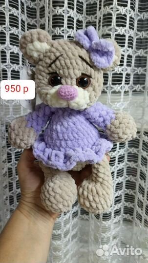 Вязаные игрушки ручной работы в наличии