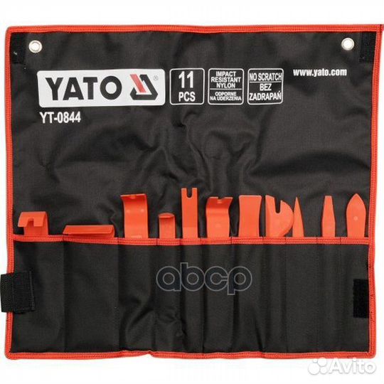 Набор съемников обивки 11 пр, на полотне YT-084