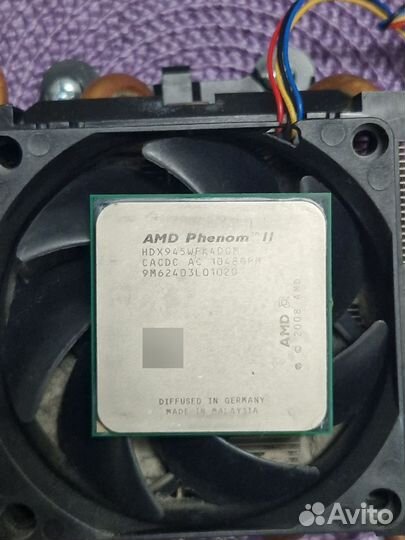 Процессор phenom ii x4 945 processor + кулер