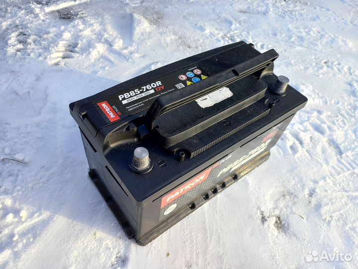 Аккумулятор 85Ah patron plus 12V 85AH 760A