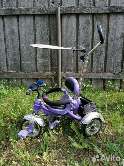 Детский велосипед с ручкой бу