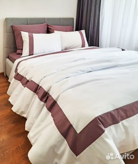 Премиальное постельное белье с отделкой