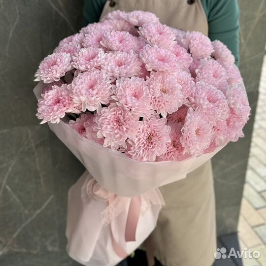 Цветы букеты с доставкой, хризантема