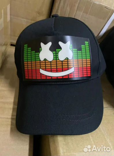 Кепка со светодиодной подсветкой для диджея