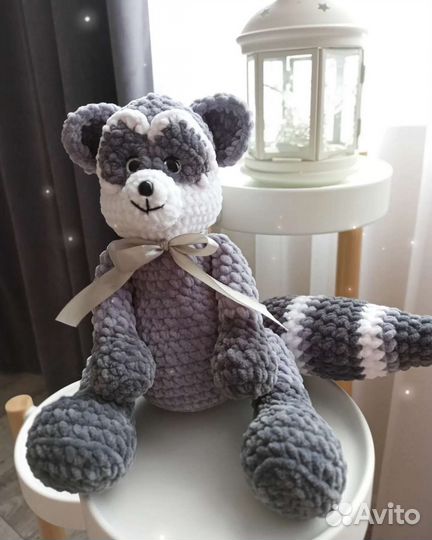 Плюшевые вязаные игрушки