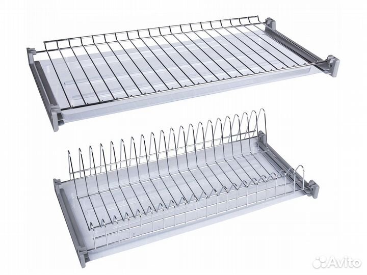 Сушилка для посуды в шкаф 80 см нерж сталь