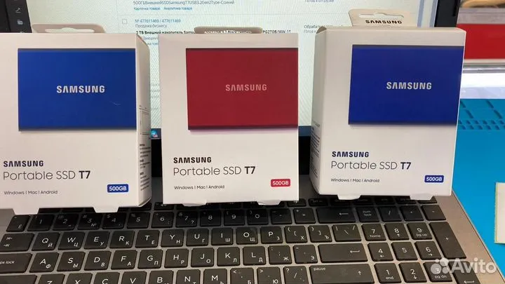 Внешний SSD-накопитель 500гб Samsung T7