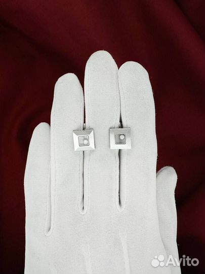 Золотые серьги Chopard с бриллиантами 750 / 10.16