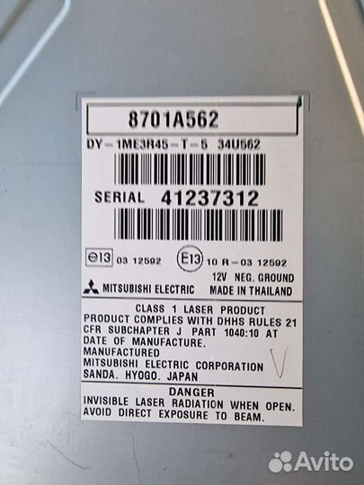 Магнитола на Mitsubishi