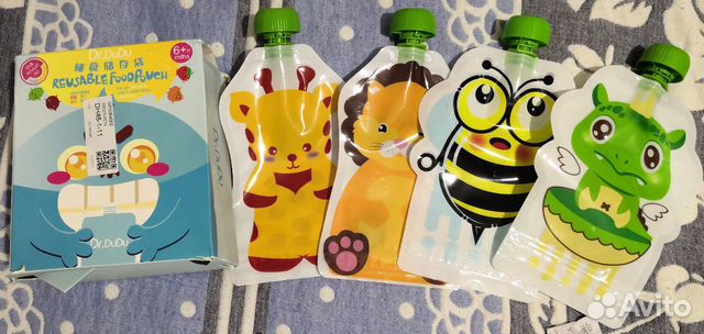 Пакеты (паучи) для хранения детского питания