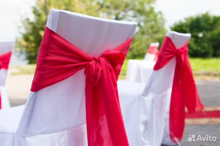 Банты на стулья Банкетные 55 шт