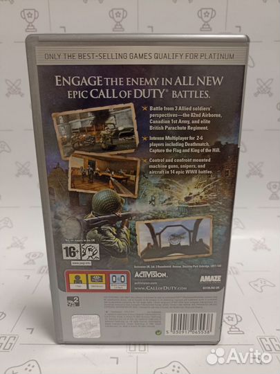 Call of Duty Roads to Victory для PSP