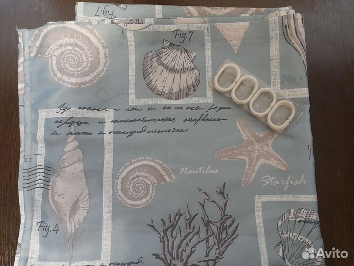 Штора для ванной тканевая