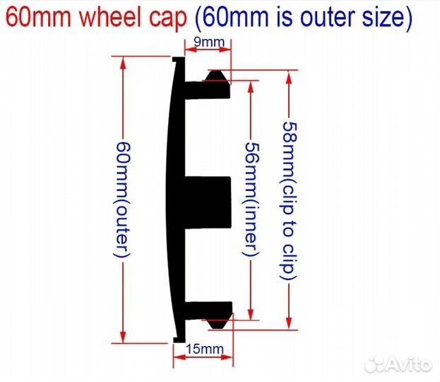 Ступичные колпачки vossen 60 серебро (комплект из