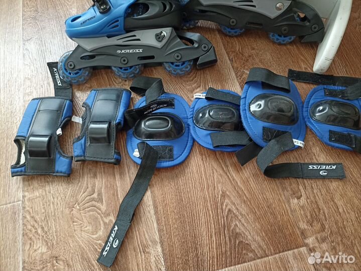 Новые роликовые коньки kreiss и защита
