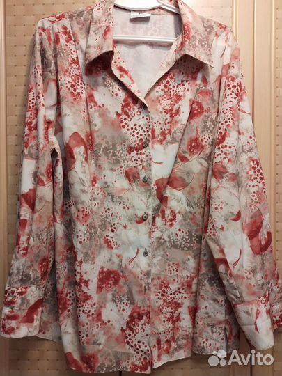 Рубашка блузка в размере 56-58