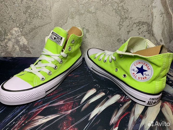 Converse All Star зеленые