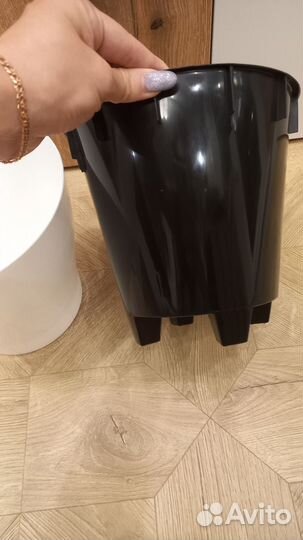 Цветочный горшок двойной с автополивом 