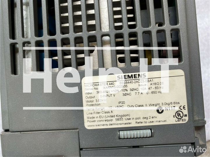 Частотник Siemens 6SE6440-2AD23-0BA1