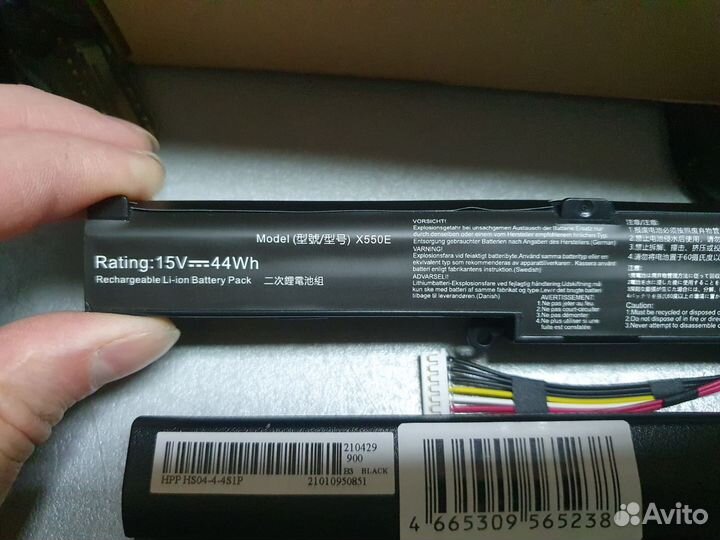 A41-x550e / hp jc04 / аккумулятор asus/hp / новый