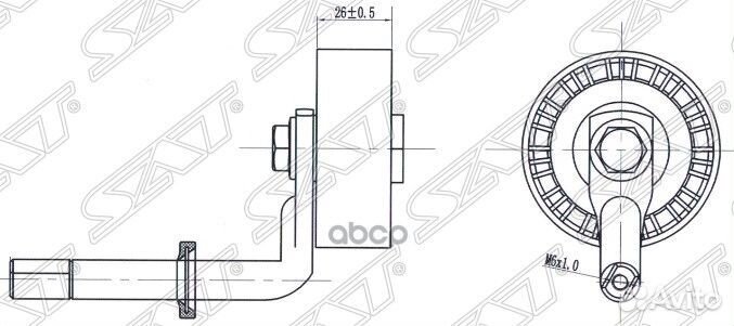 Натяжитель приводного ремня BMW 3/5/X3/X5 2,0/2