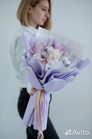 Букеты и композиции из сухоцветов в интерьер