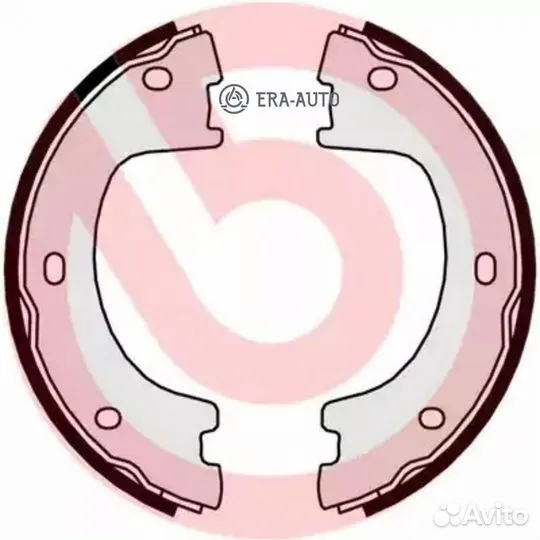 Brembo S50521 Колодки тормозные барабанные ручного тормоза