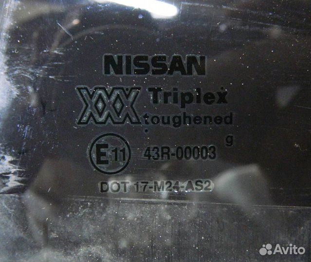 Стекло двери задней правой Nissan Primera P10