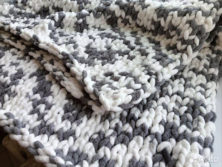 Плед детский вязаный