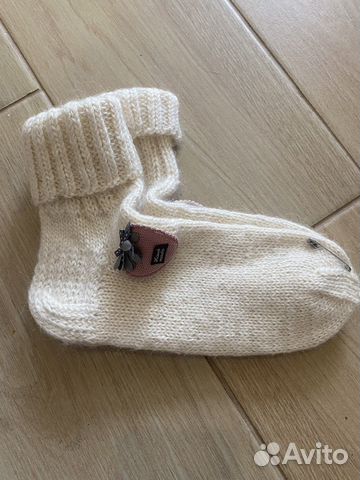 Носки ручной вязки шерстяные