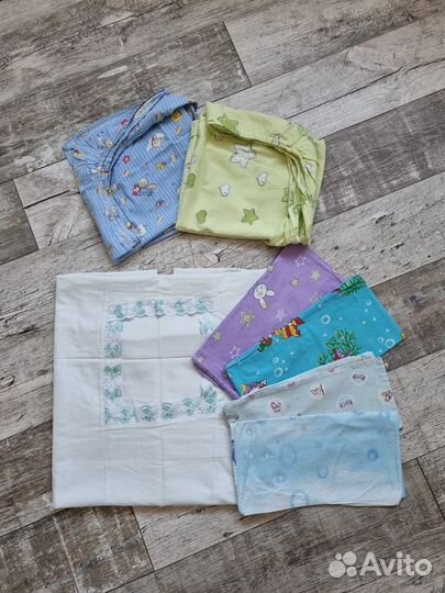 Постельное белье для детской кроватки 120х60 см