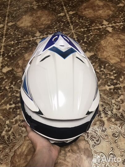 Кроссовый шлем с очками