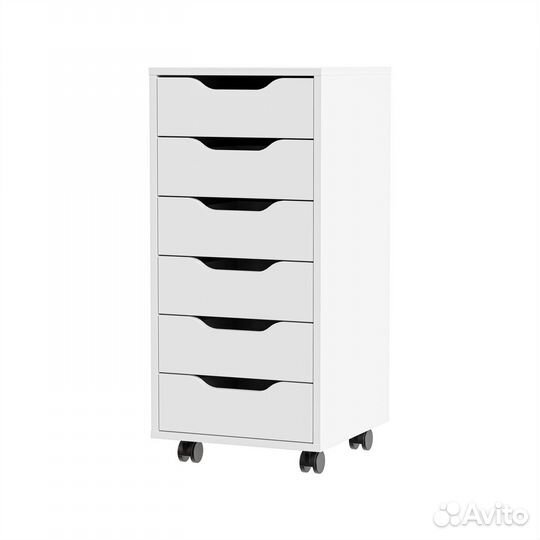 Тумба Валенсия 6 ящиков на колесах