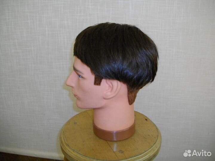 Мужской парик из натуральных волос