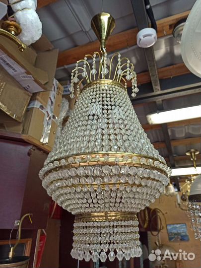 Люстра хрусталь, СССР, Чехия