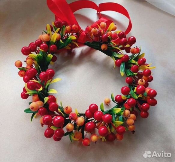 Ободок осенний заколка