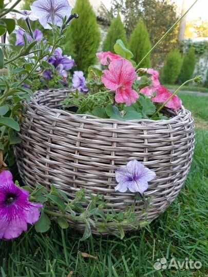 Кашпо из ротанга 12 литров