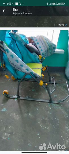 Санки коляска nika