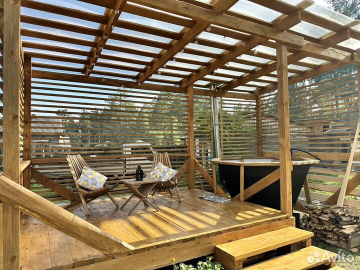 Банный чан на дровах