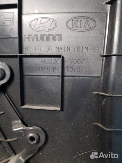 Обшивка двери передней правой Kia Rio 2011-2017