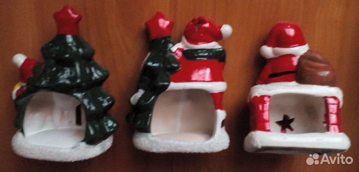 Подсвечник новогодний керамический